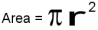 formula for area of a circle